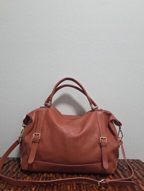 Ora Delphine Adele Satchel Pebble Grain Leather